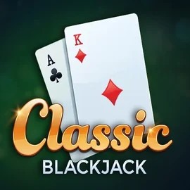 Classic Blackjack slot logo by Red Tiger Gaming at Lucky Start Casino