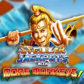 Stellar Jackpots with More Monkeys slot icon by Lightning Box Game, available at Lucky Start Casino