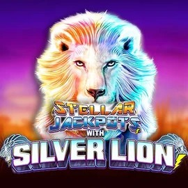 Stellar Jackpots with Silver Lion slot visual from Lightning Box Game available on casinoluckystart.nl